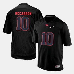 College Football #10 Stitch Mens Black Bama A.J. McCarron Jersey 700624-363
