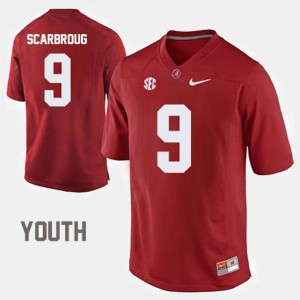 For Kids Alabama Roll Tide Bo Scarbrough Jersey College Football NCAA Crimson #9 788783-386