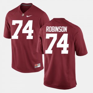 Alumni Football Game University of Alabama Cam Robinson Jersey For Men Crimson #74 Stitch 962552-512