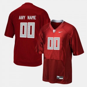 Mens Alabama Crimson Tide Custom Jersey Red Stitched College Football #00 538453-343