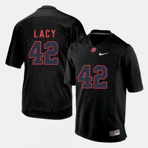 College Football Bama Eddie Lacy Jersey For Men Black #42 High School 561785-840