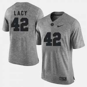 For Men #42 Gridiron Gray Limited Gridiron Limited University Gray Bama Eddie Lacy Jersey 732824-936