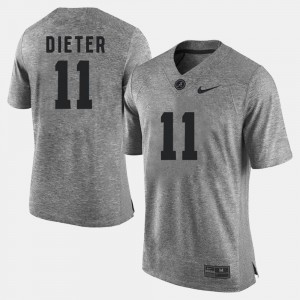 Gridiron Limited #11 Gridiron Gray Limited Stitch Alabama Roll Tide Gehrig Dieter Jersey Gray Men's 126397-331