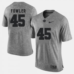 Alabama Roll Tide Jalston Fowler Jersey #45 Gridiron Gray Limited Stitched Mens Gray Gridiron Limited 239854-957