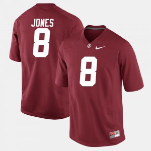 Alabama Roll Tide Julio Jones Jersey Alumni Football Game Mens Crimson #8 Stitched 720243-901