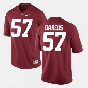 Alabama Marcell Dareus Jersey Alumni Football Game Crimson Stitched Men's #57 344153-734