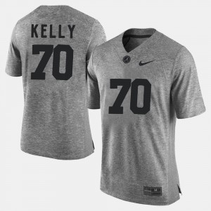 #70 Gridiron Gray Limited Bama Ryan Kelly Jersey For Men Gridiron Limited Gray NCAA 691332-197