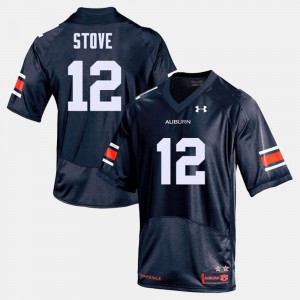 College Football For Men's Tigers Eli Stove Jersey Navy #12 College 365611-391