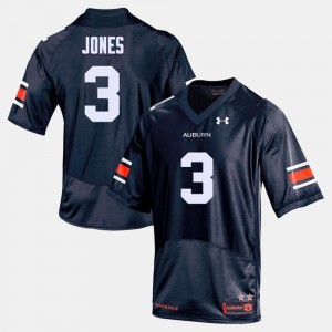 Mens #3 College Football Official Navy Auburn University Jonathan Jones Jersey 811957-590