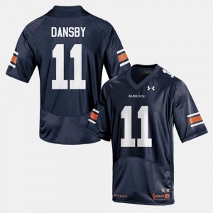 College Football Auburn Karlos Dansby Jersey Navy For Men's Embroidery #11 876844-959