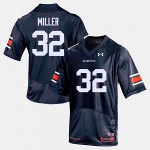 Official #32 Auburn Tigers Malik Miller Jersey Mens Navy College Football 911943-436