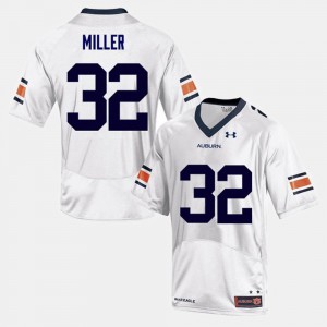 Auburn Tigers Malik Miller Jersey Stitch White #32 Mens College Football 958916-445