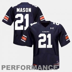 Blue Embroidery College Football Men Tigers Tre Mason Jersey #21 208677-270