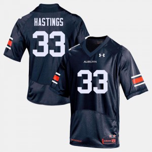 Men Navy Tigers Will Hastings Jersey #33 NCAA College Football 666493-993