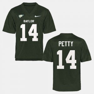 Official #14 Baylor University Bryce Petty Jersey For Men's Green College Football 820620-929