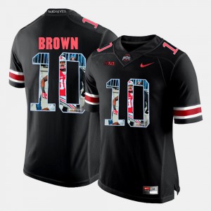 Black Buckeyes CaCorey Brown Jersey Pictorial Fashion #10 Official Mens 283490-664