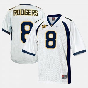 College Football White Stitch #8 Men University of California Aaron Rodgers Jersey 523792-952