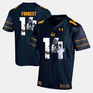 California Golden Bears Chase Forrest Jersey Player For Men's #14 Player Pictorial Navy Blue 606106-536
