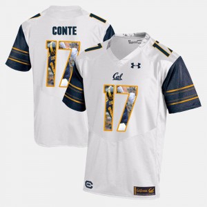 Golden Bears Chris Conte Jersey Official Player Pictorial White #17 For Men 616042-872