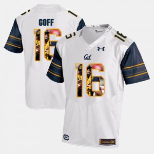 Player Pictorial College For Men White UC Berkeley Jared Goff Jersey #16 861326-627