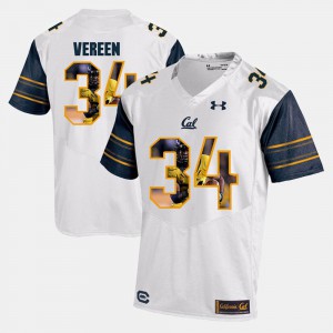 Cal Bears Shane Vereen Jersey Official Player Pictorial White #34 Mens 420140-812