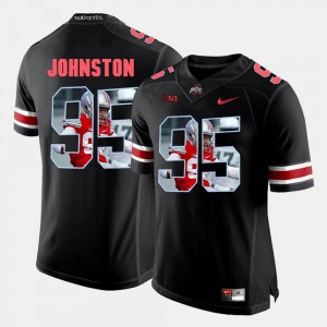 Ohio State Buckeyes Cameron Johnston Jersey Pictorial Fashion Black #95 Mens NCAA 910658-400