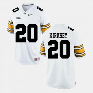 Iowa Hawkeyes Christian Kirksey Jersey White #20 For Men Alumni Football Game Stitched 475967-756