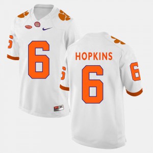 #6 College Football CFP Champs DeAndre Hopkins Jersey White Mens Official 821185-688
