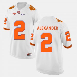 CFP Champs Mackensie Alexander Jersey College Football White Official For Men #2 918385-798