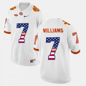 CFP Champs Mike Williams Jersey For Men White US Flag Fashion Player #7 448072-475