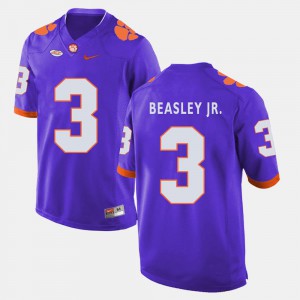 Clemson Tigers Vic Beasley Jr. Jersey #3 Men's Official Purple College Football 569397-755