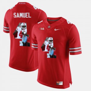 Ohio State Buckeyes Curtis Samuel Jersey College Scarlet For Men Pictorial Fashion #4 549607-378