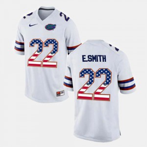 White Men's US Flag Fashion College Florida Gators Emmitt Smith Jersey #22 576479-814