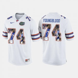 Men's #74 High School White Florida Jack Youngblood Jersey College Football 575612-916