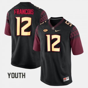 College Football Kids Florida State Deondre Francois Jersey Black #12 College 587176-606