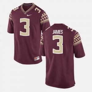 FSU Derwin James Jersey Garnet Alumni Football Game For Men #3 Embroidery 497142-154