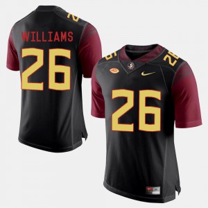FSU Seminoles P.J. Williams Jersey For Men's College Football NCAA #26 Black 760039-818