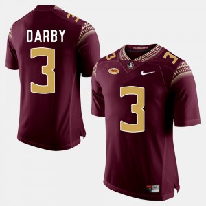 Florida State Seminoles Ronald Darby Jersey #3 Mens College Football Embroidery Garnet 136526-232
