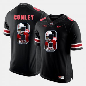 Ohio State Gareon Conley Jersey Pictorial Fashion Mens Embroidery Black #8 156281-508