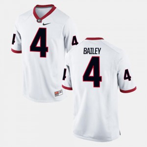 Men's Alumni Football Game #4 Georgia Champ Bailey Jersey Stitched White 215652-555