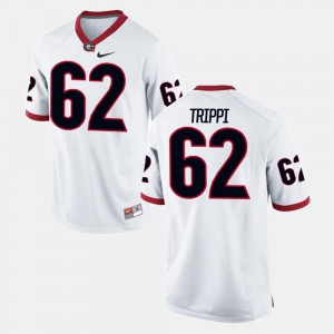 Alumni Football Game Stitched #62 Georgia Bulldogs Charley Trippi Jersey White For Men's 379850-510