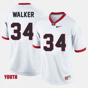 Alumni White College Football University of Georgia Herschel Walker Jersey #34 Kids 433934-903