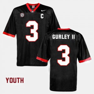 Georgia Bulldogs Todd Gurley II Jersey Black College Football Alumni For Kids #3 314332-551