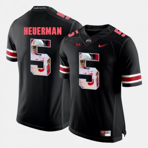 For Men Ohio State Jeff Heuerman Jersey Pictorial Fashion #5 Black NCAA 218314-178