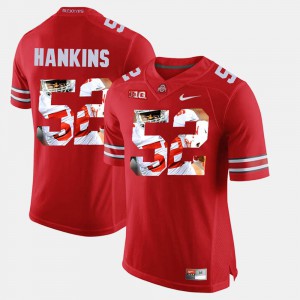 Ohio State Buckeyes Johnathan Hankins Jersey High School For Men Pictorial Fashion #52 Scarlet 605763-278