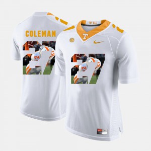 White UT VOL Justin Coleman Jersey Player For Men Pictorial Fashion #27 285763-171