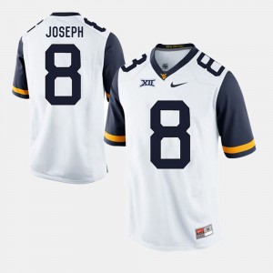 For Men's White Stitched Mountaineers Karl Joseph Jersey #8 Alumni Football Game 781281-245