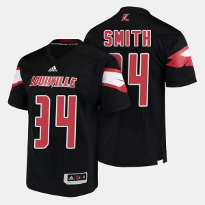 College Football Black #34 College For Men's Cardinal Jeremy Smith Jersey 307894-695