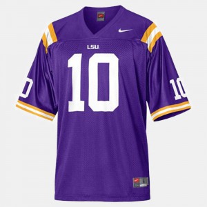 Men's #10 Stitched Purple Louisiana State Tigers Joseph Addai Jersey College Football 989558-124