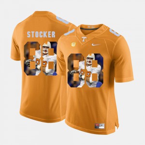 For Men's Tennessee Vols Luke Stocker Jersey Orange #88 Pictorial Fashion NCAA 213116-195